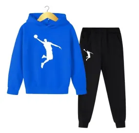 2Pcs Hoodie Pants Sports Suits 4-13 Years, Tracksuits