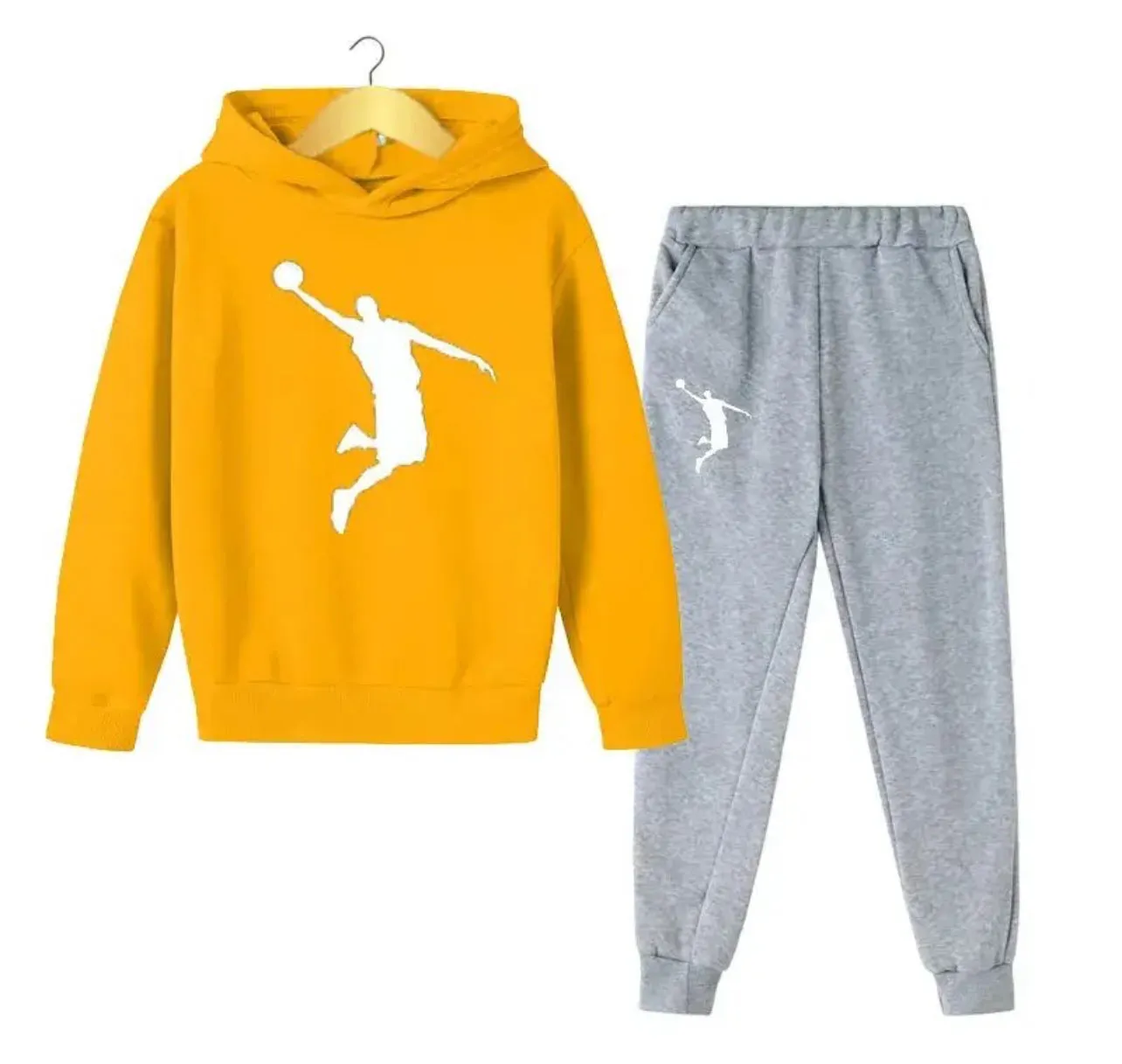 2Pcs Hoodie Pants Sports Suits 4-13 Years, Tracksuits