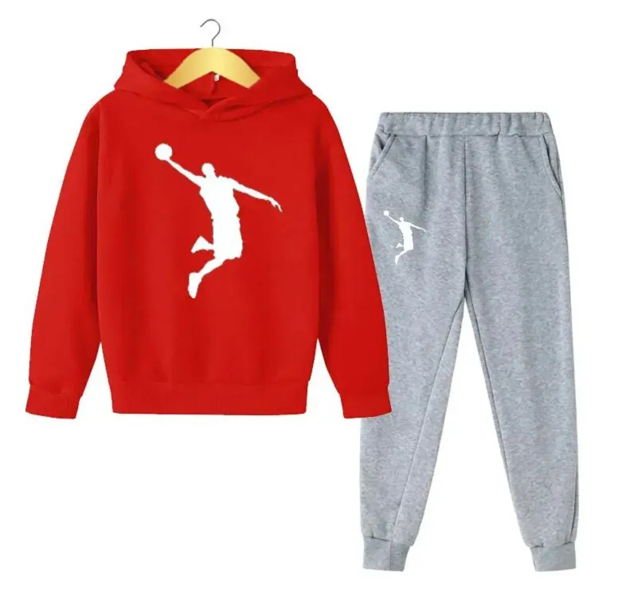 2Pcs Hoodie Pants Sports Suits 4-13 Years, Tracksuits