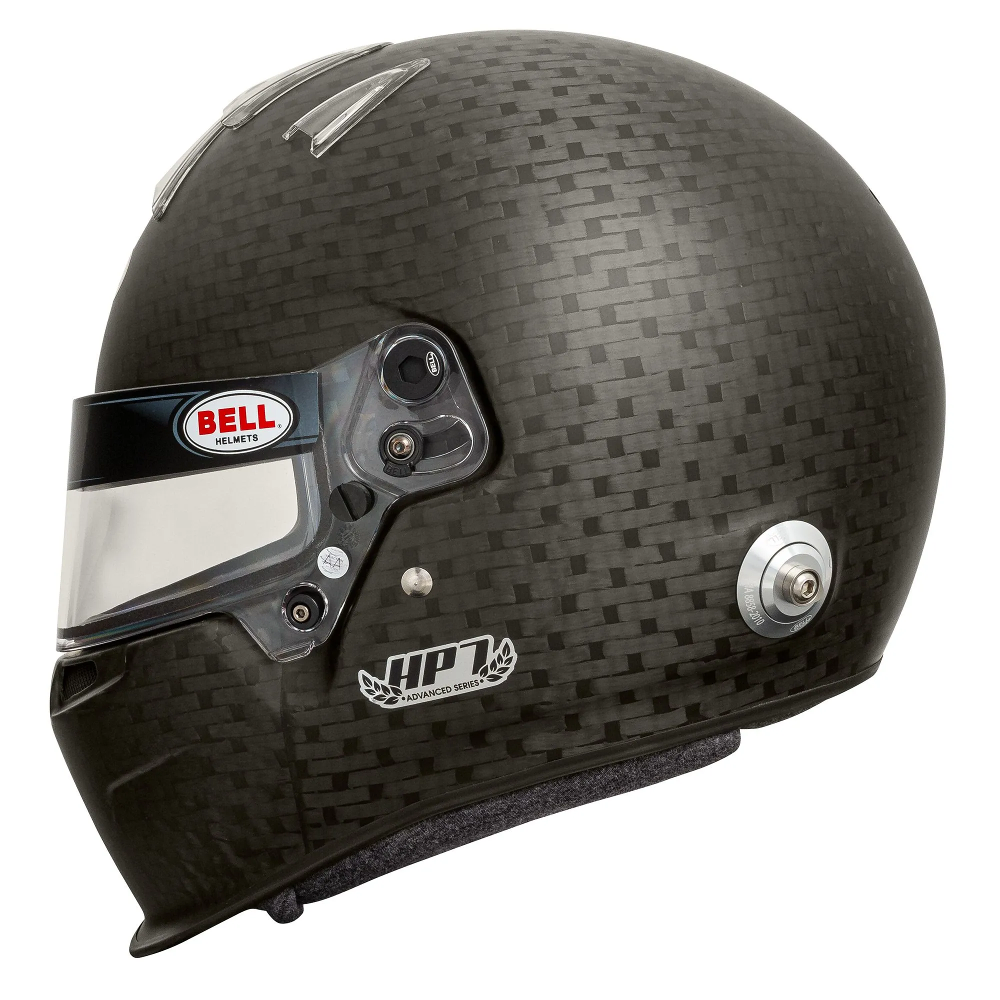 Bell HP7 Carbon Helmet With Duckbill Spoiler, FIA 8860-2018  FREE HP Premium Bag