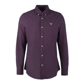 Camicia Uomo Barbour Oxford Tailored Viola Melanzana