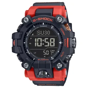 CASIO G-Shock GW9500-1A4 Mudman Triple Sensor Solar Red Orange Watch