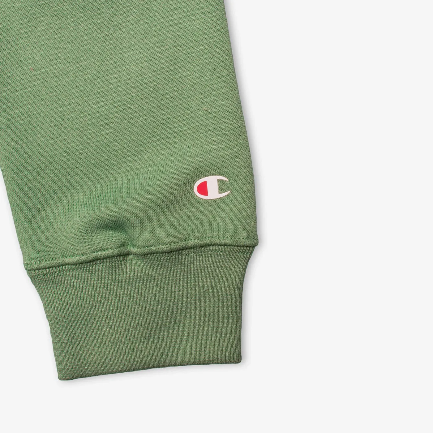 Champion Legacy Hoodie Small Script Logo Fleece 218287 Green