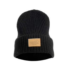 Chunky Knitted Beanie (Black)