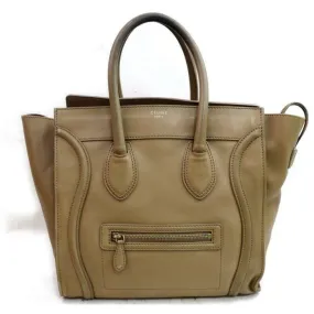 Céline Luggage Mini Brown Leather Tote