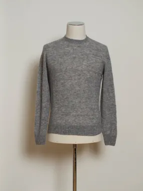 Drumohr Baby Alpaca Mix Crew Neck Knit  / Light Grey