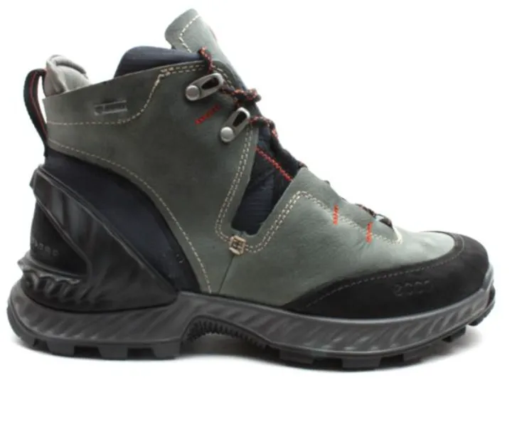 Ecco Men's Exohike Black/Lake Waterproof Walking Boot 840734