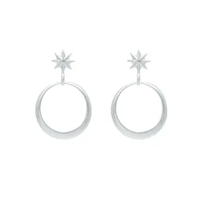 Eclipse Glow Earrings - Silver