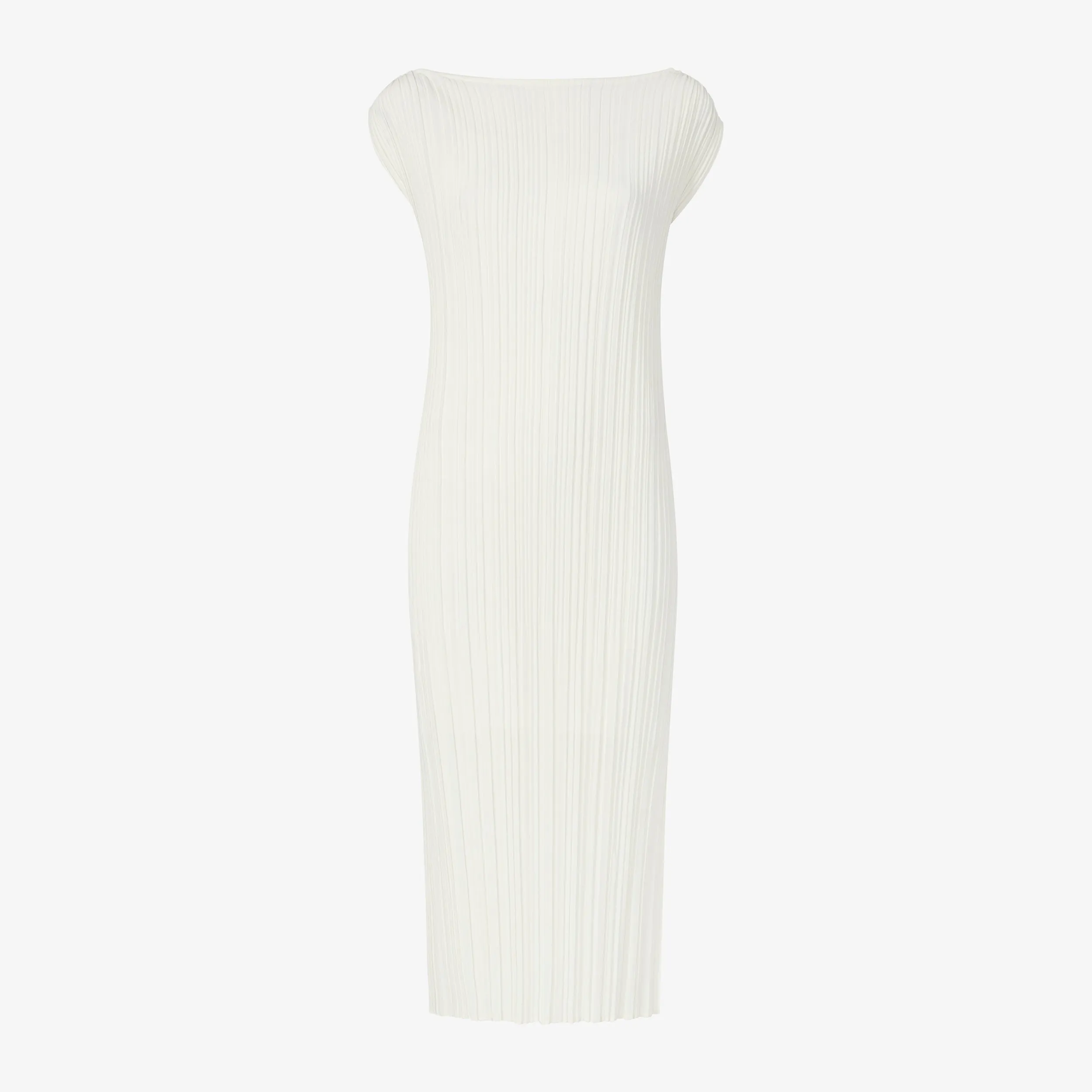 Edith Dress - Micro Pleat :: Ivory