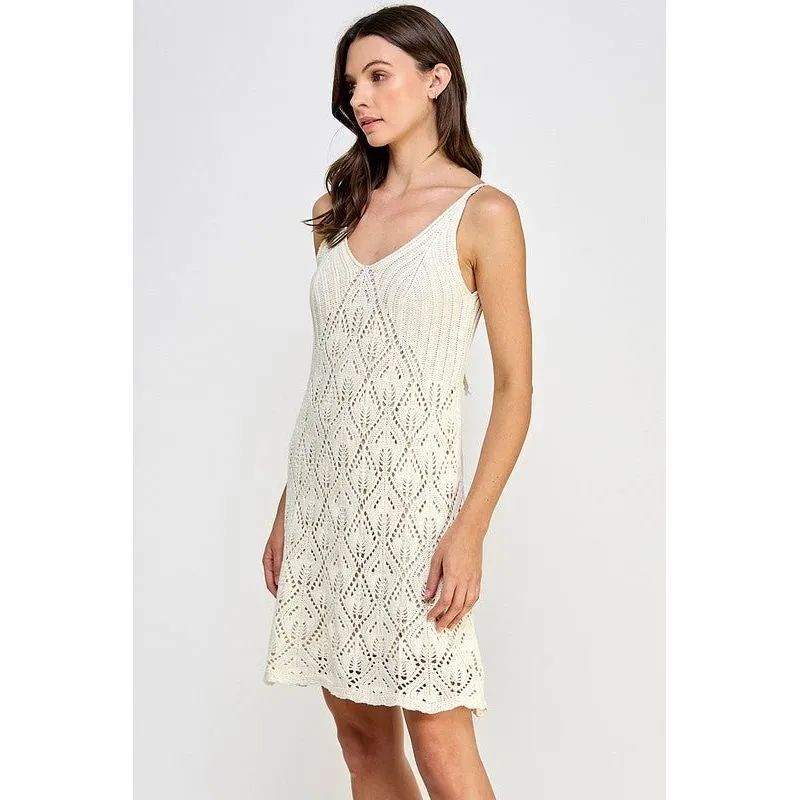 Ellie Crochet Mini Dress