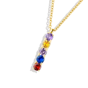 Family Birthstone Necklace