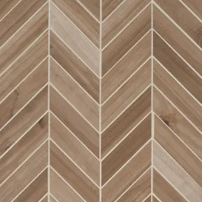 Havenwood Porcelain Tile Collection Saddle Wood Chevron - 12"x15"