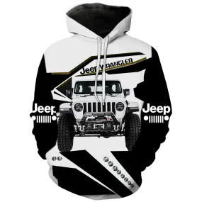 Jeep Wrangler White - Hoodie