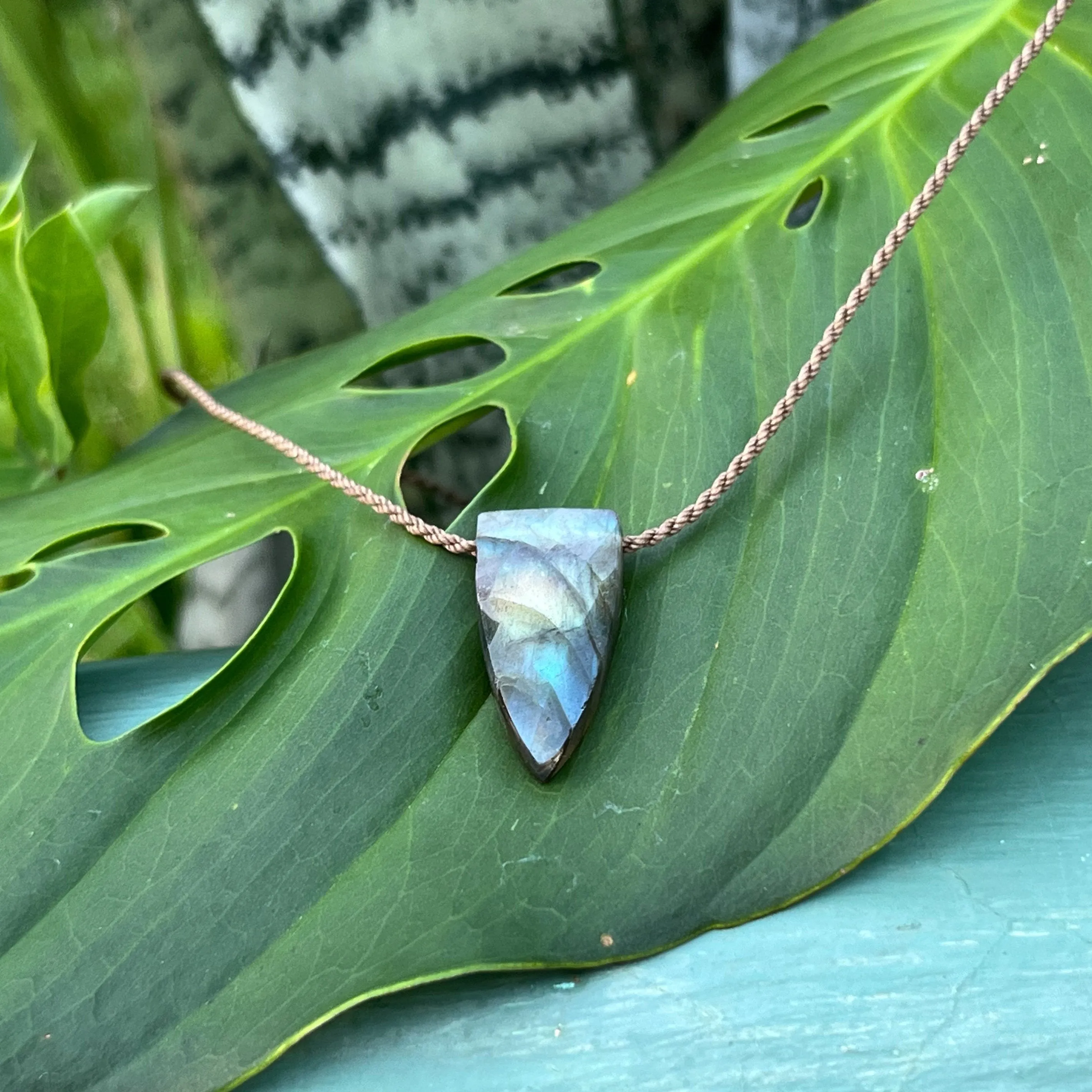 Labradorite - Pyramid Necklace