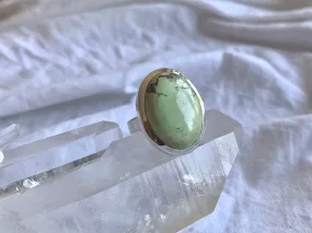 Lemon Chrysoprase Naevia Ring - Oval