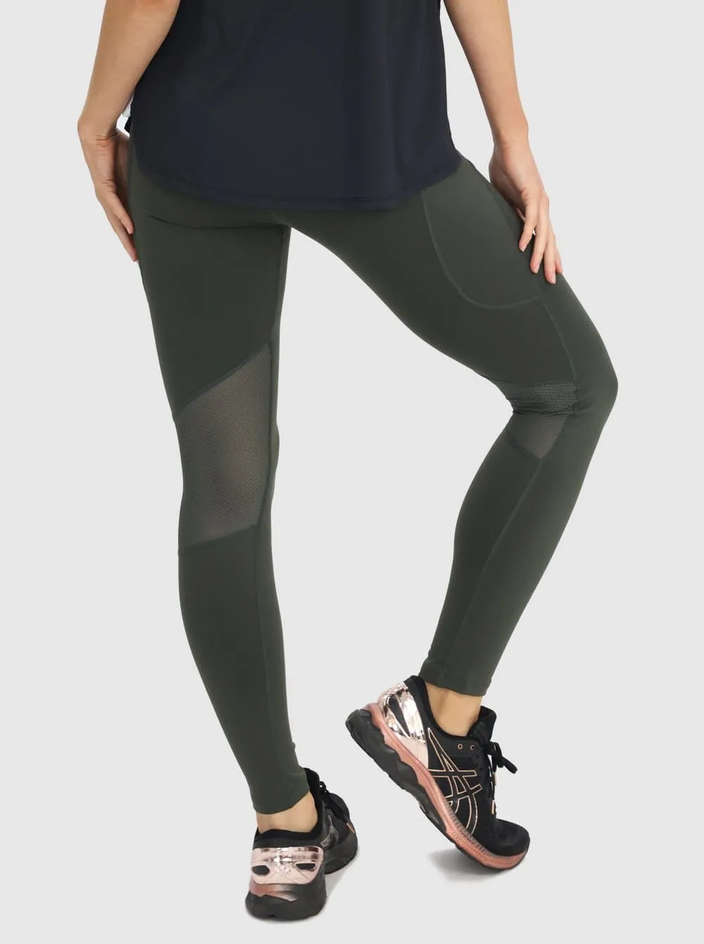 Maternity Sports Legging - Khaki Green