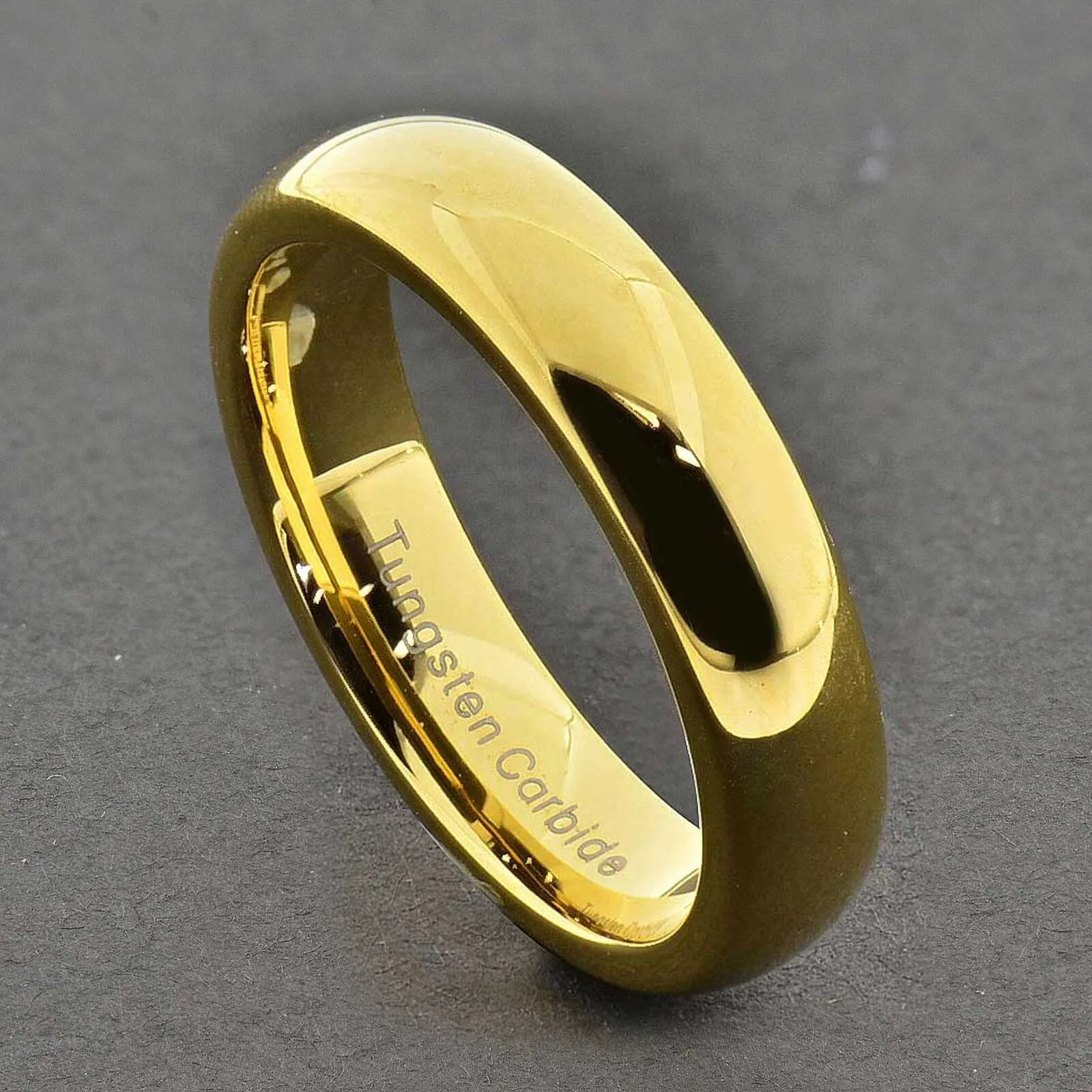 MRoyale™ Men's Tungsten Carbide Silver/Gold Ring - 18k Gold Plated (2-8mm Thick)