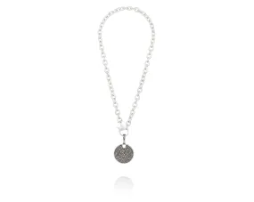 Pavé Disc Chain Necklace