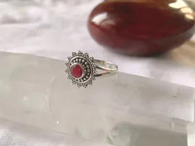 Semi-precious Ruby Evanora Ring