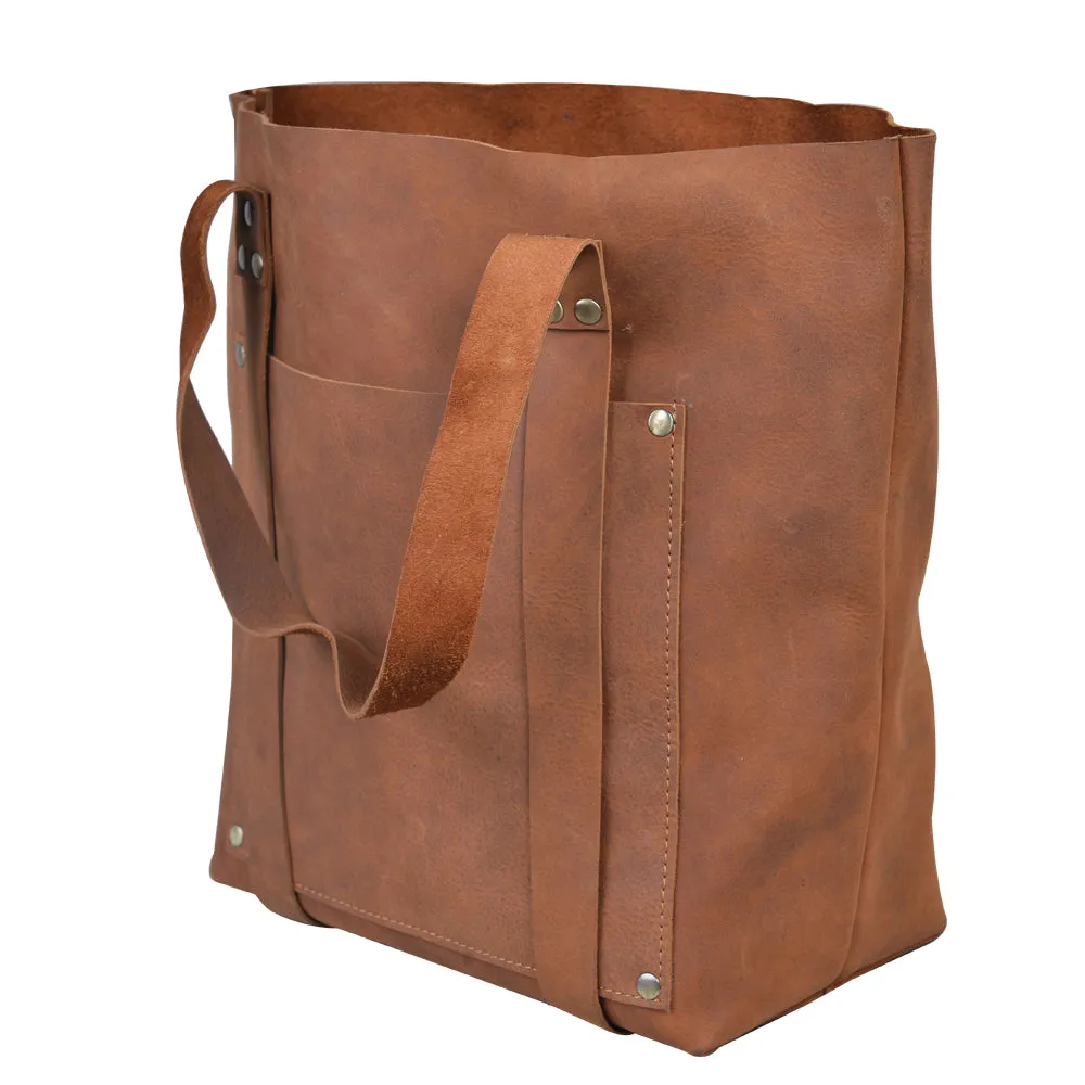 Siya's Leather Tote Bag