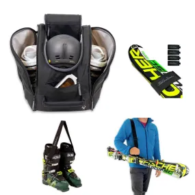 Slopeside Ski Bundle Boot Bag, Ski Carrier, Boot Tote, Ski Wraps