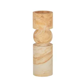 Uma Sandstone Candle Holder 30cm - Tan