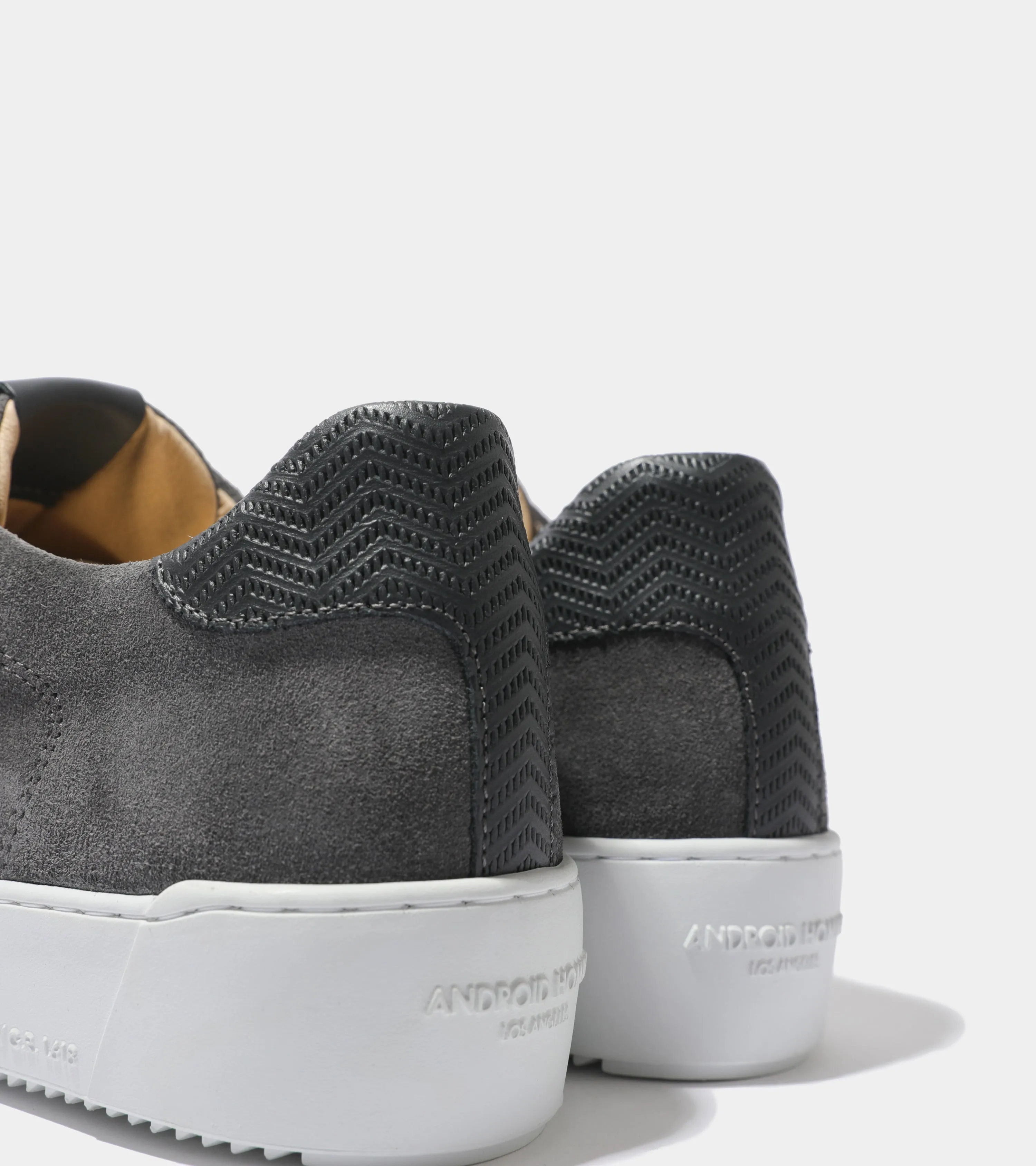 Zuma | Grey Suede Zig Zag Leather AHP234-32