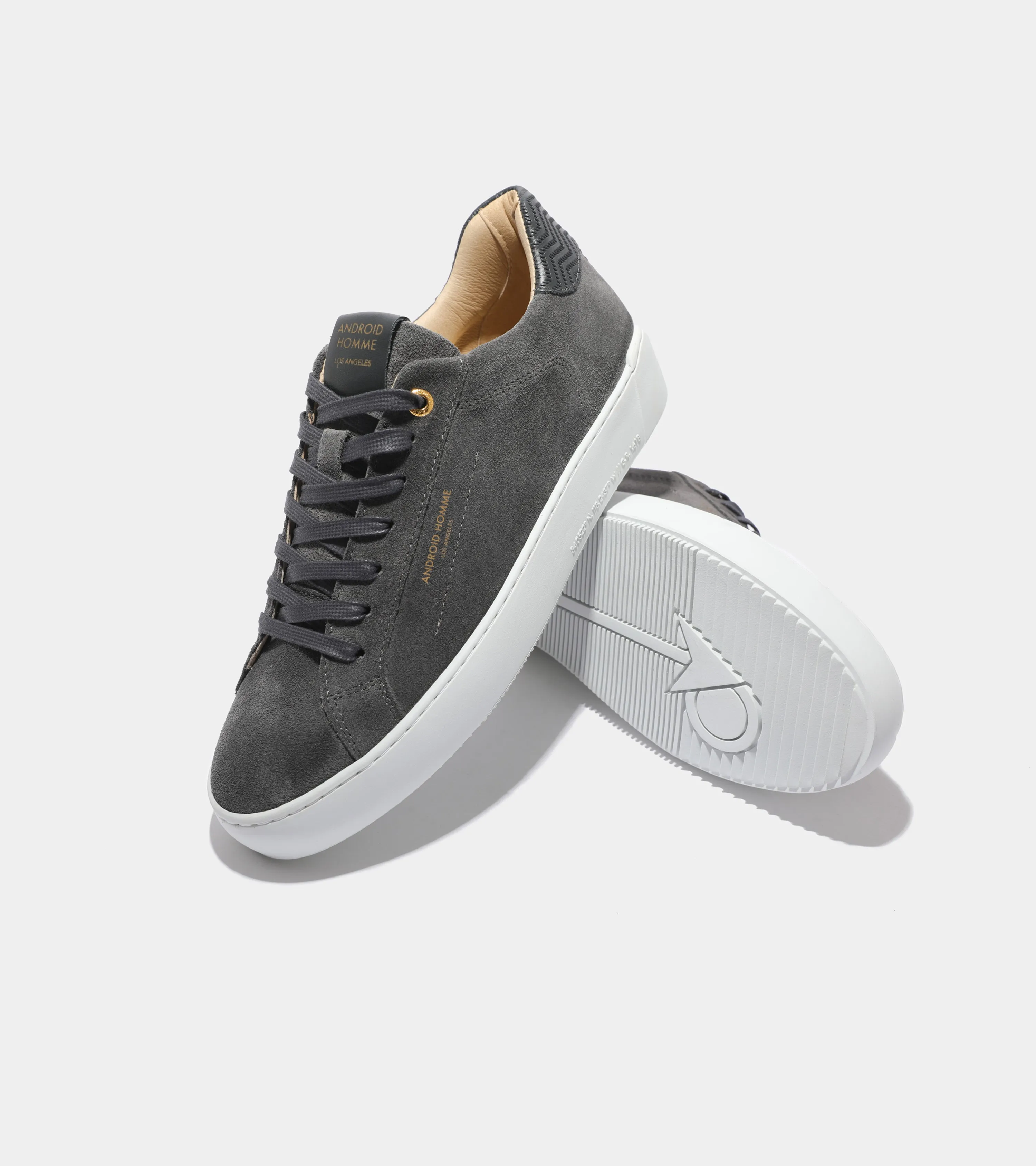 Zuma | Grey Suede Zig Zag Leather AHP234-32