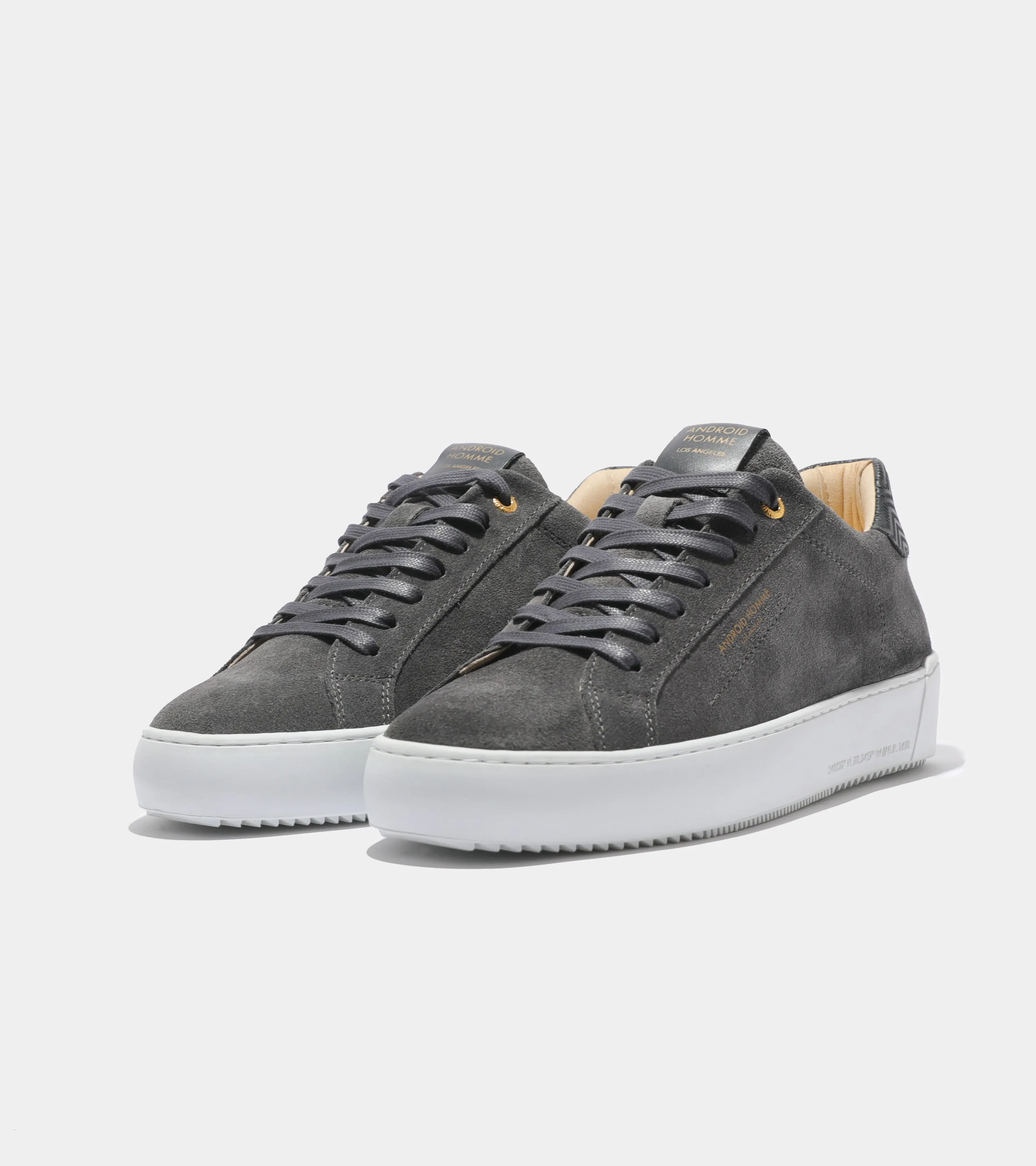 Zuma | Grey Suede Zig Zag Leather AHP234-32